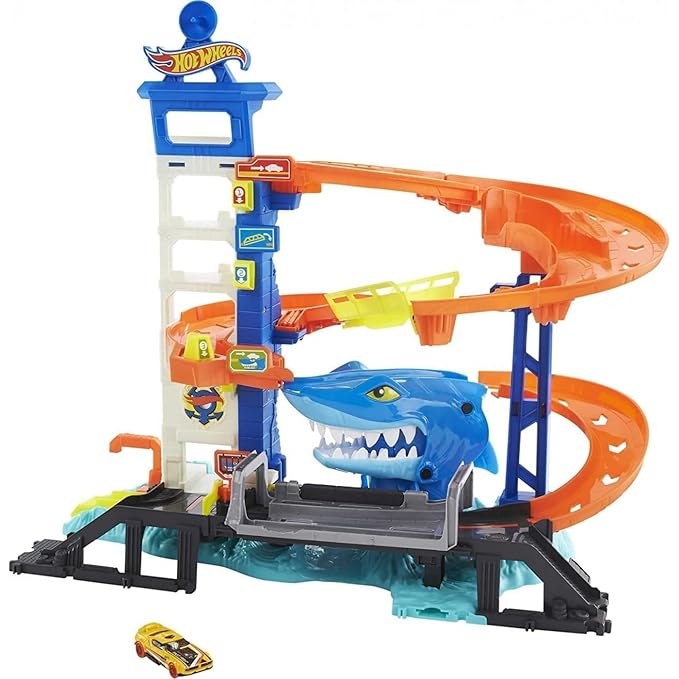Hot Wheels City Ultimate Garage with Shark Attack