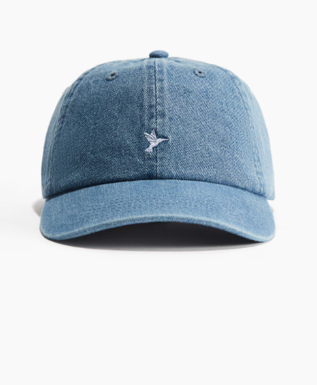 Embroidered-motif cotton cap